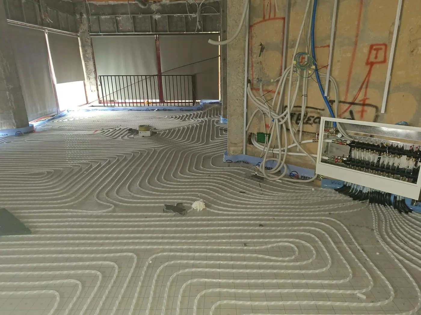Instalación de suelo radiante